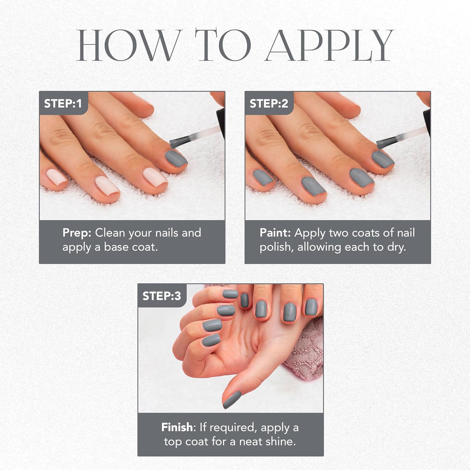 OG Beauty Calm Grey Mattify Nail Paint (10 ML / 1 Pc) OG Beauty Calm Grey Mattify Nail Paint (10 ML / 1 Pc)